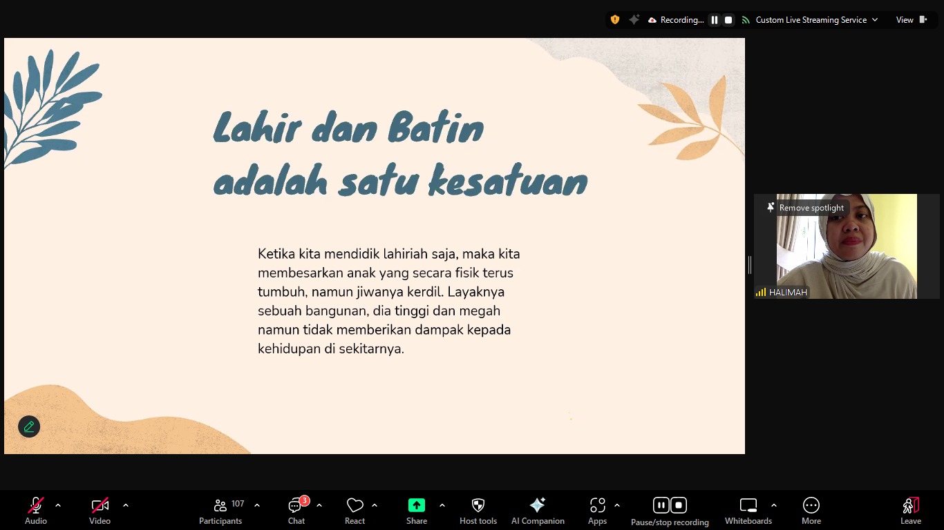 Webinar Mandira.id x Odelia Hijab “Jadi Orang Tua yang Hadir Bukan Sekedar Ada”
